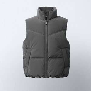 Zara Kids Puffer Vest Black